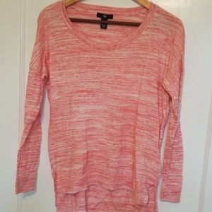 Hi/lo 100% cotton long sleeve shirt